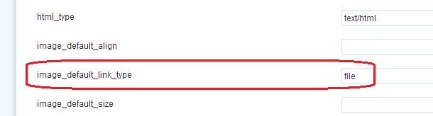 WordPress image_default_link_type