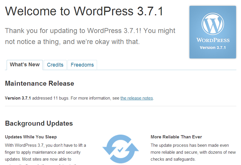 WordPress 3.7